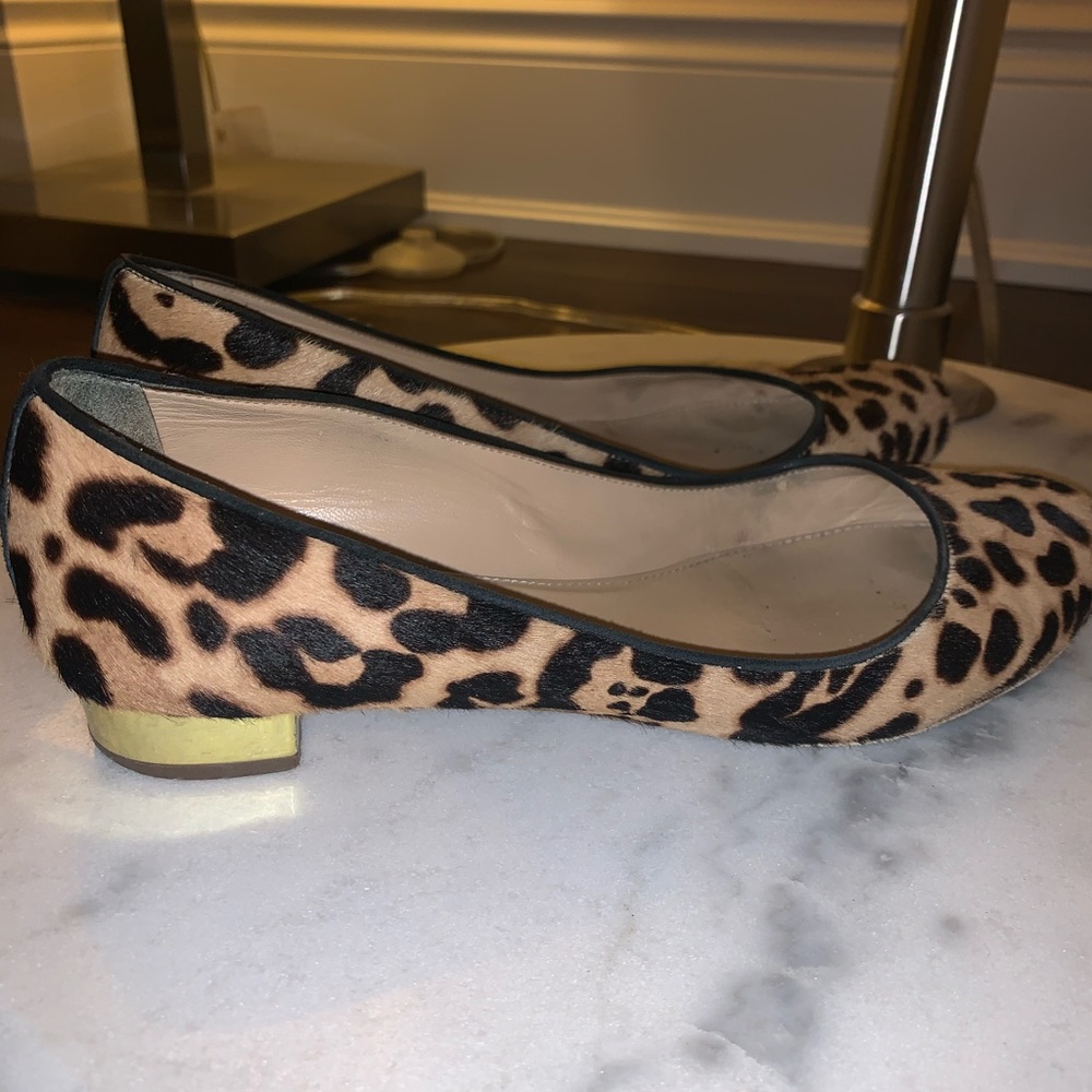 J.Crew leopard flats